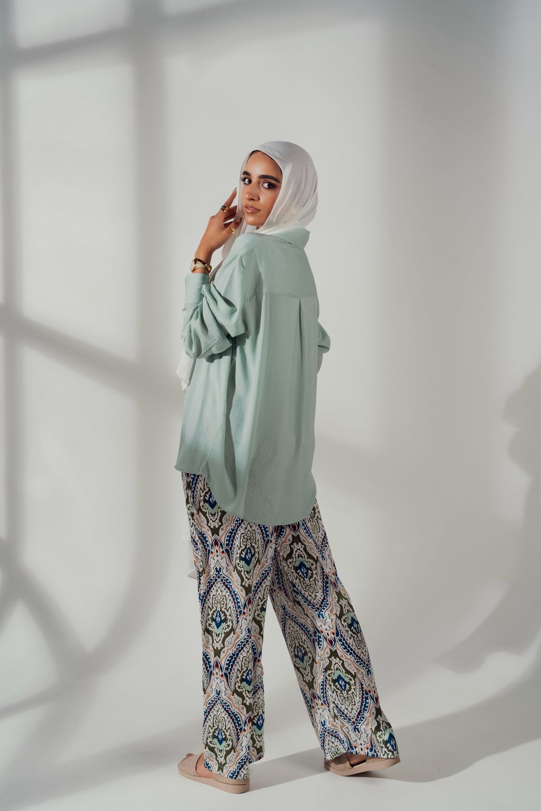 classic blouse in mint