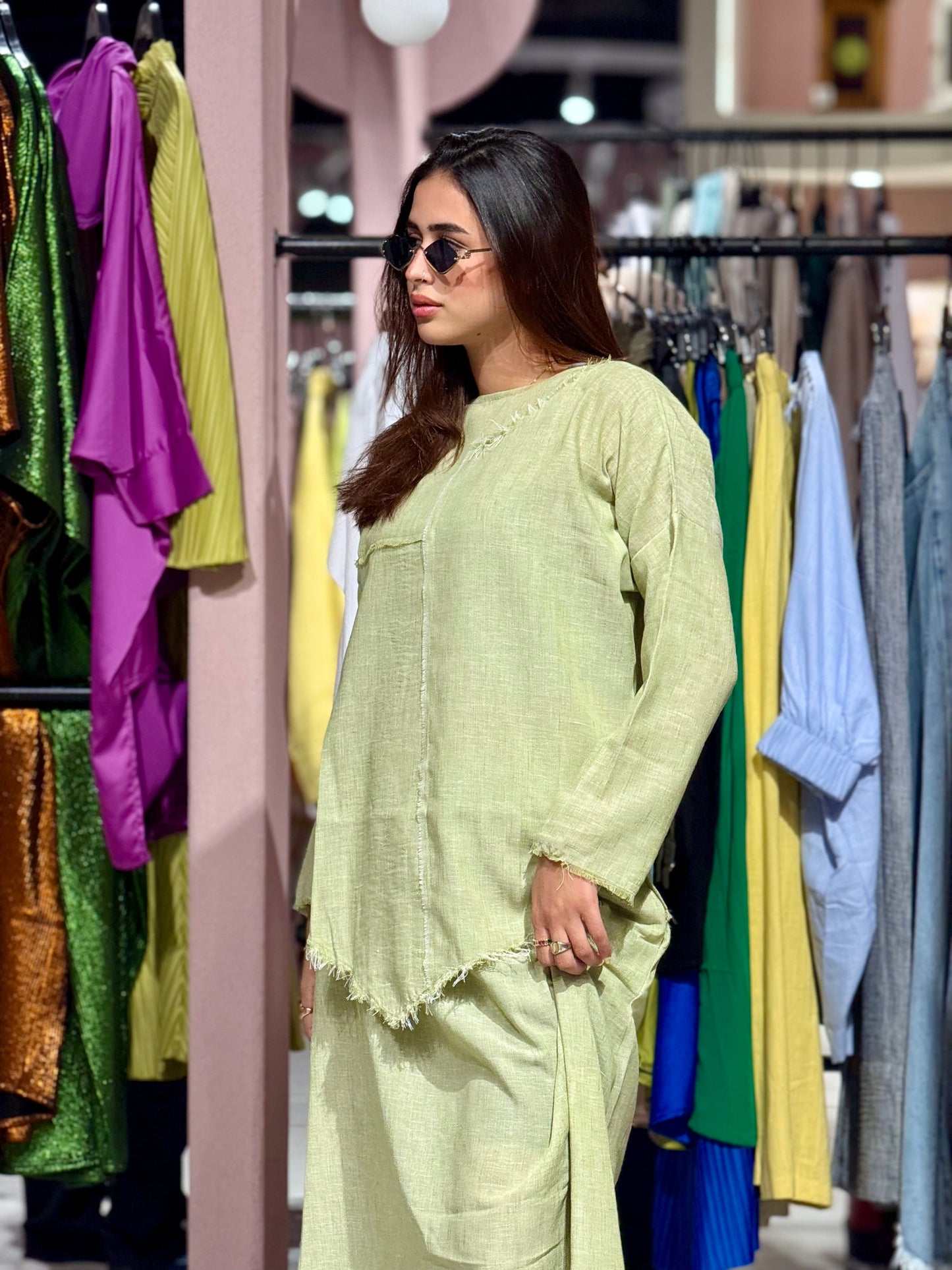 Pure Linen Set - Mint