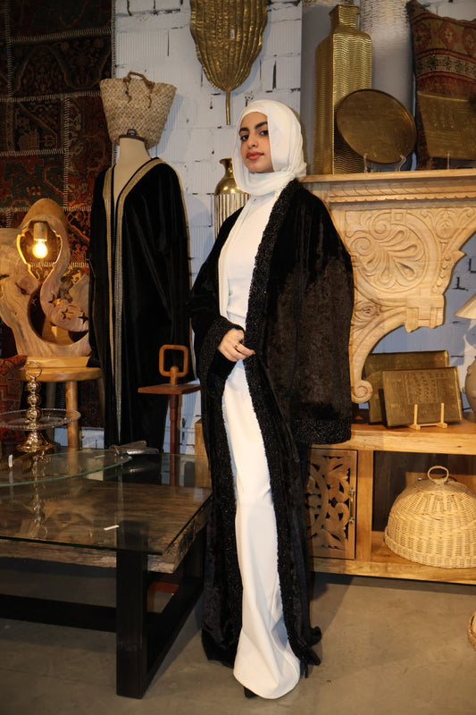 Velvet Kaftan - Black