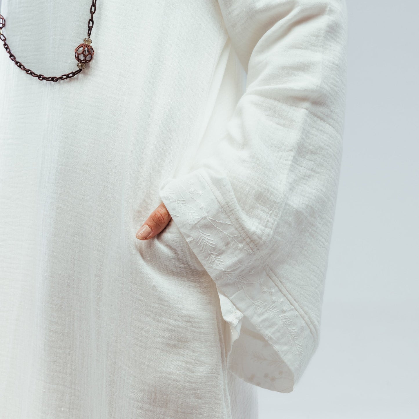 Zahra Abaya - White