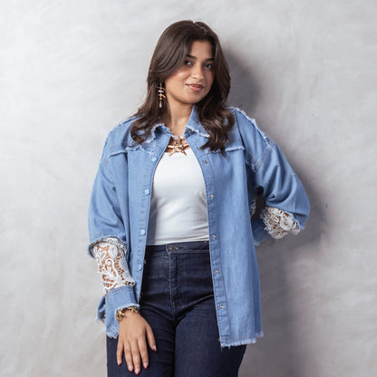 Floral Denim Shirt