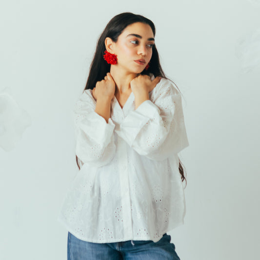 Embroidered Cotton Shirt