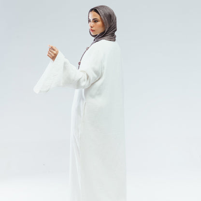 Zahra Abaya - White