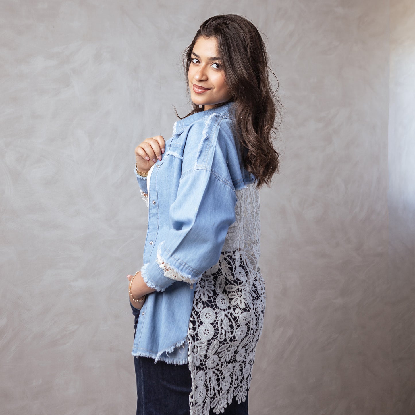 Floral Denim Shirt