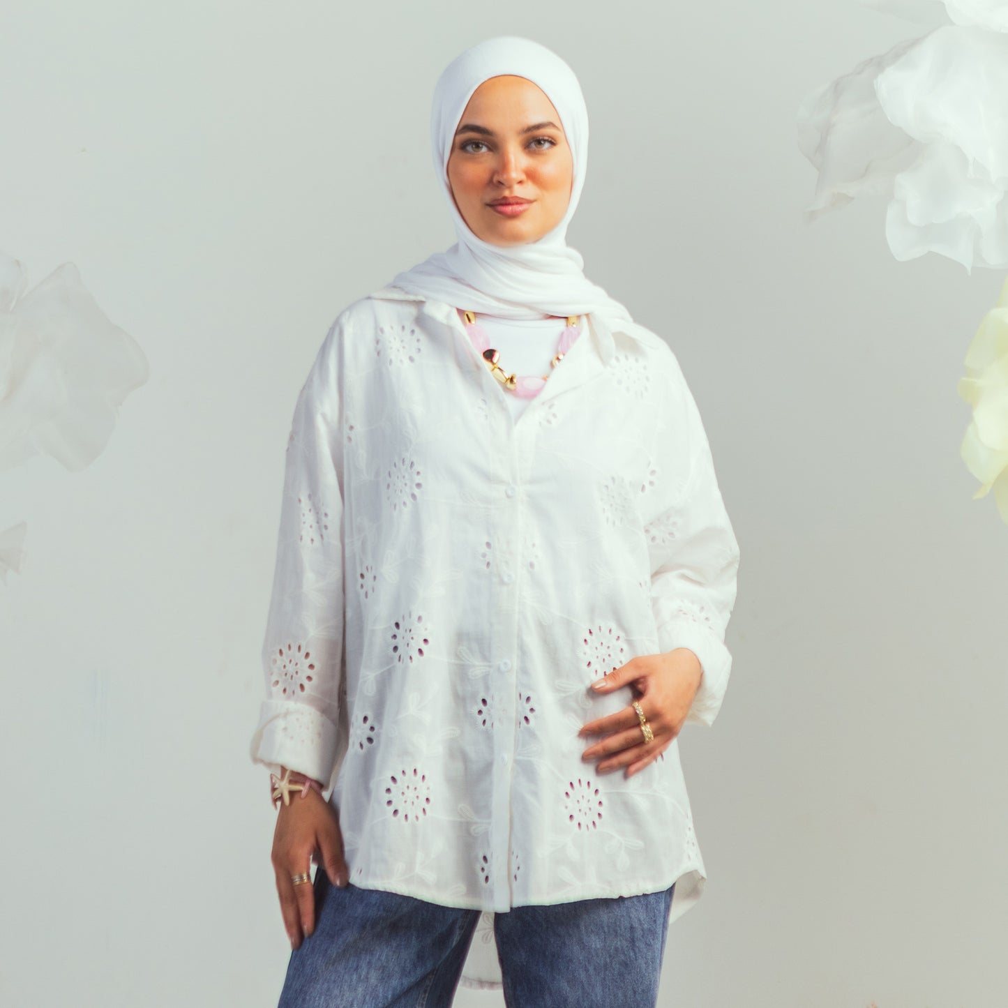 Embroidered Cotton Shirt