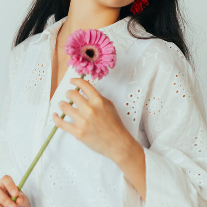 Embroidered Cotton Shirt