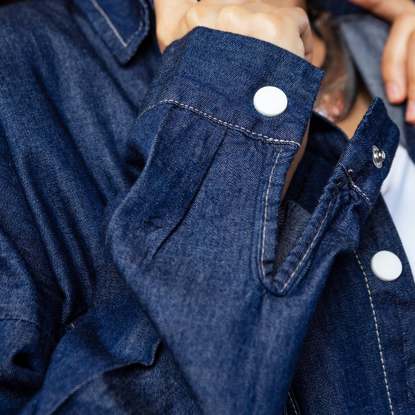 Cropped Denim Shirt