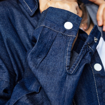 Cropped Denim Shirt