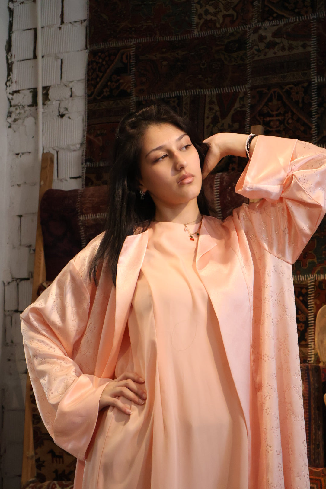 Vela Satin Kaftan