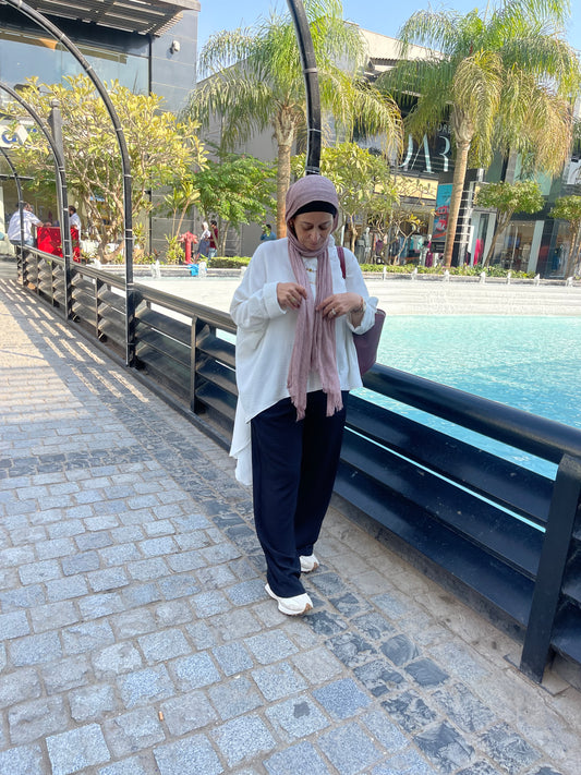 tail blouse in white