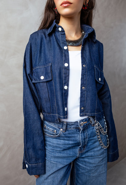 Cropped Denim jacket