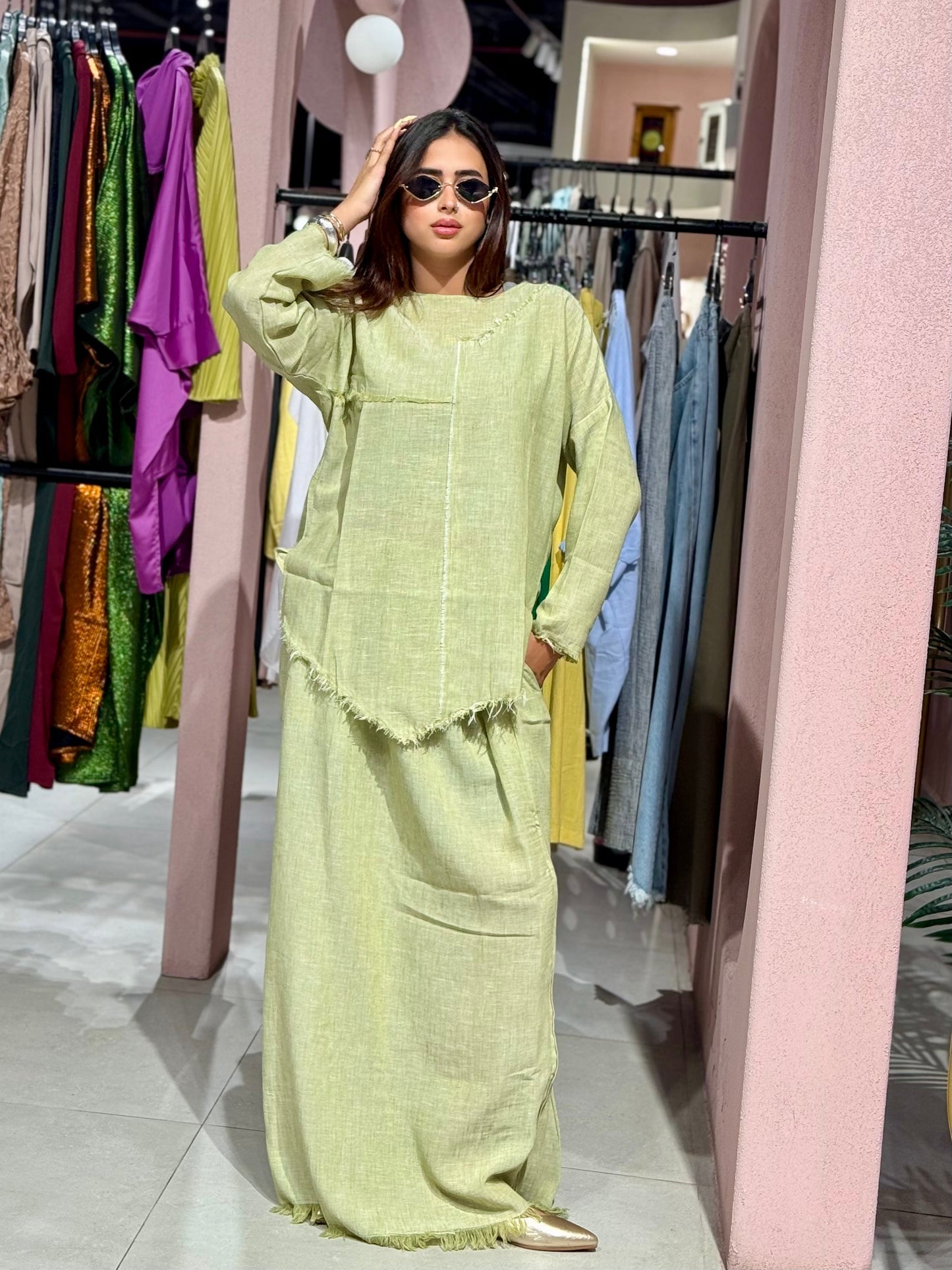Pure Linen Set - Mint
