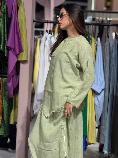 Pure Linen Set - Mint