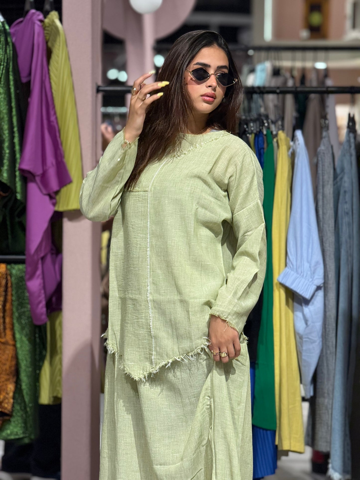 Pure Linen Set - Mint
