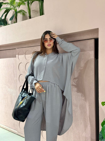 casual  set in grey
