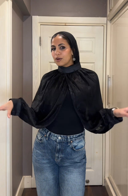 soiree sleeves in black