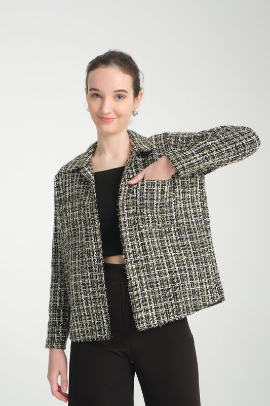 Wool Jacket black & gold